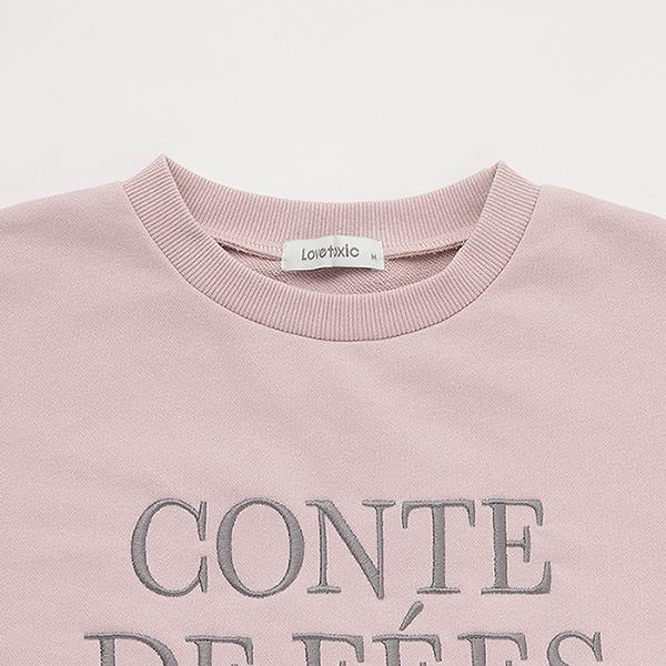 LOVETOXIC ラブトキシック(Lovetoxic)ロゴ刺繍プルオーバー