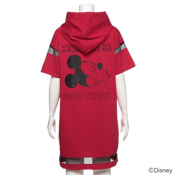 ラブトキシック Lovetoxic Disney 切り替えメッシュ裏毛パーカーワンピース ナルミヤオンラインpaypayモール店 通販 Paypayモール