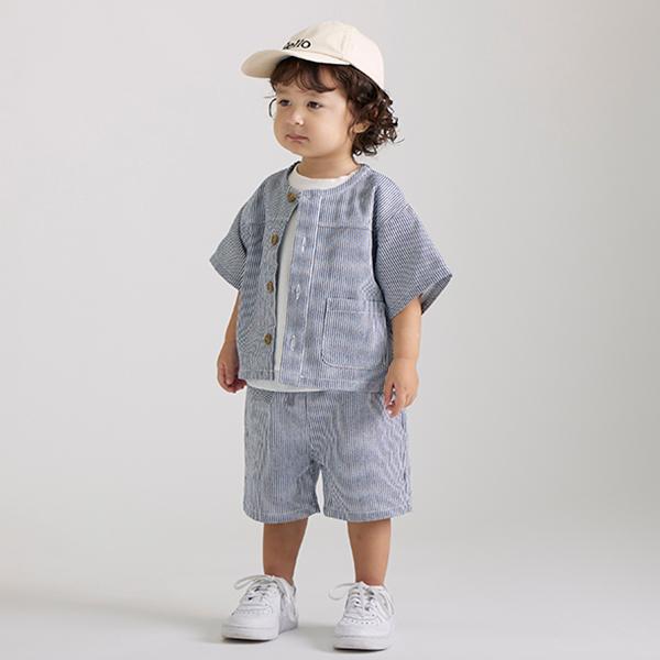 petit main プティマイン(petit main)ノーカラーセットアップ