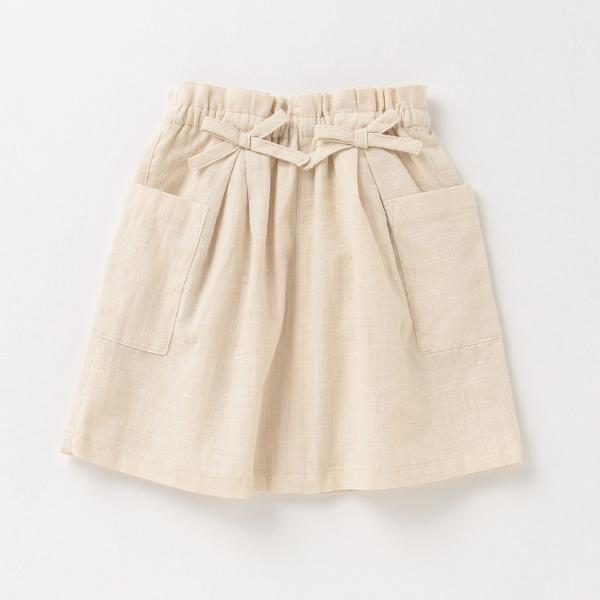 プティマイン(petit main)リボンサスペンダースカート 【O_40  