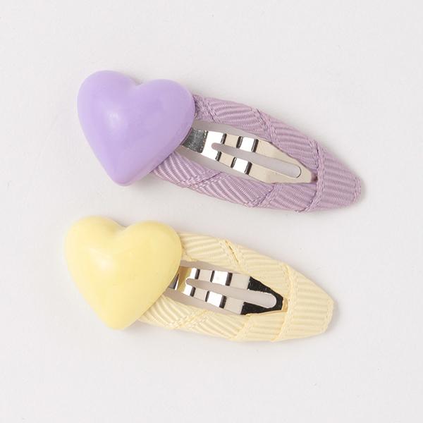 プティマイン Petit Main ハートヘアクリップ2p 最大 Offクーポン