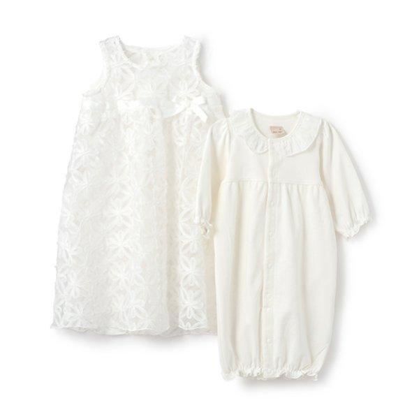 楽天市場】【セール20%OFF】プティマイン レース衿花柄OP+JK
