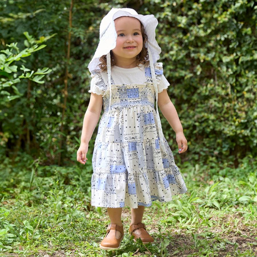 プティマイン　プティマインリアン　リンクワンピース petit main プティマイン リアン(petit LIEN)【リンク】総柄