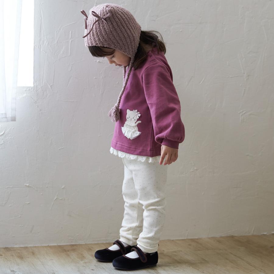 petit main プティマイン(petit main)マシュマロねこ耳ニット帽【40