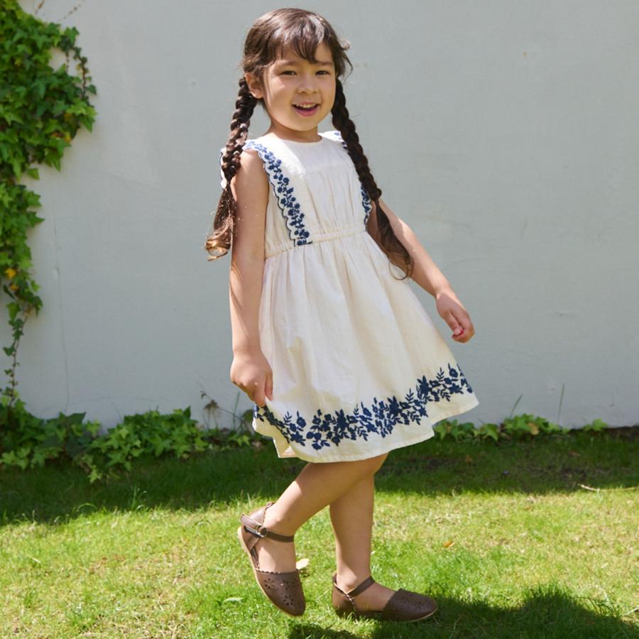 プティマインリアン 親子 姉妹 リンク コーデ お揃い 花柄ワンピース