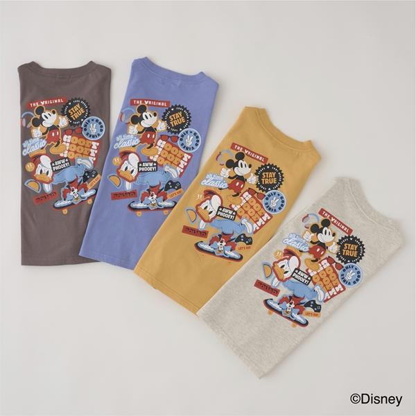 ビールーム(b-ROOM)【Disney】【型崩れしないやわらかコットン】ミッキー&フレンズ/ Tシャツ｜narumiyaonline｜03