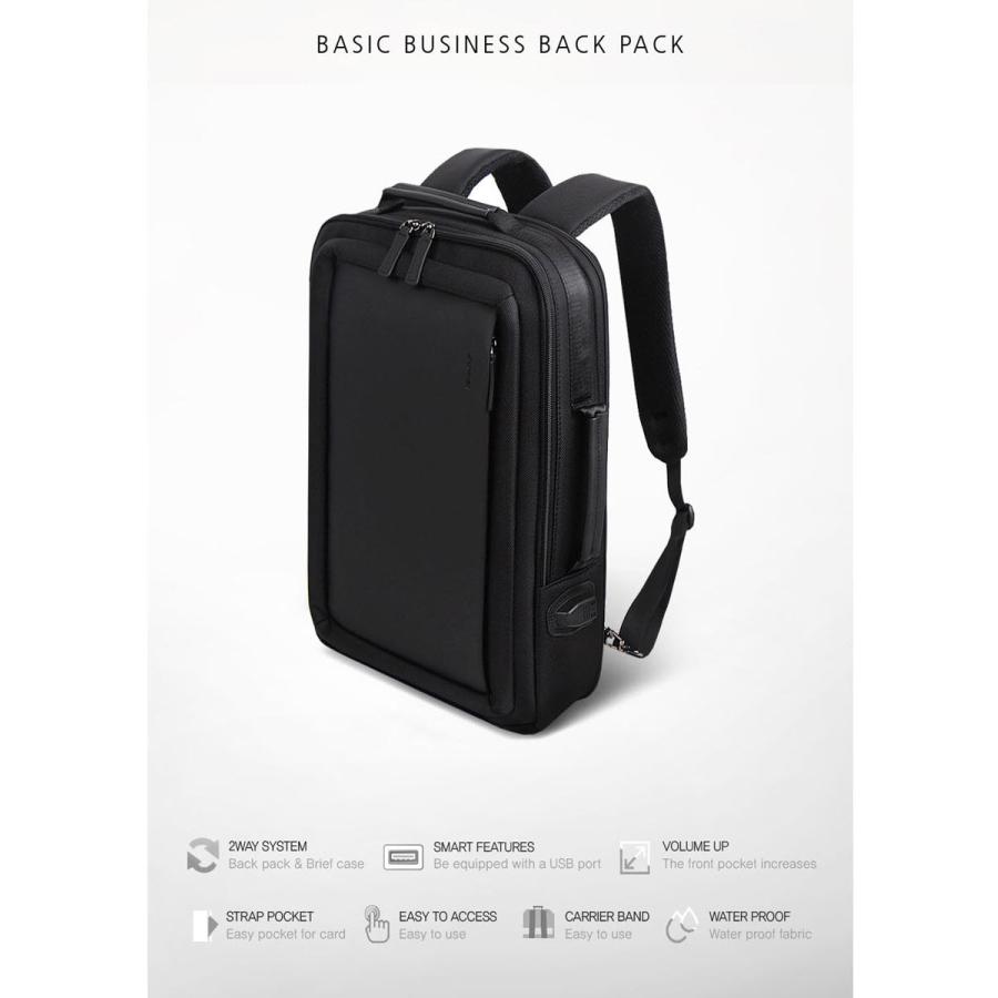 バッグ バックパック リュック スタイリッシュ シンプル 高級感 実用性 カジュアル 通勤用 通勤 収納◎Basic Business Back pack [B#BP002]｜narusya｜02