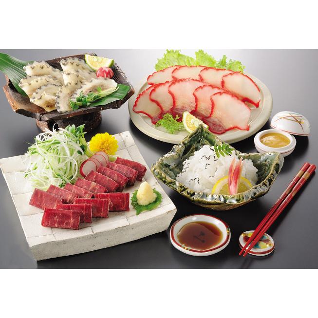 海峡遊膳（鯨詰合せ）冷凍商品 くじら赤身 おばいけ 畝須ベーコン さえずり クジラ 鯨 ギフト 父の日 母の日 敬老の日 |  | 01