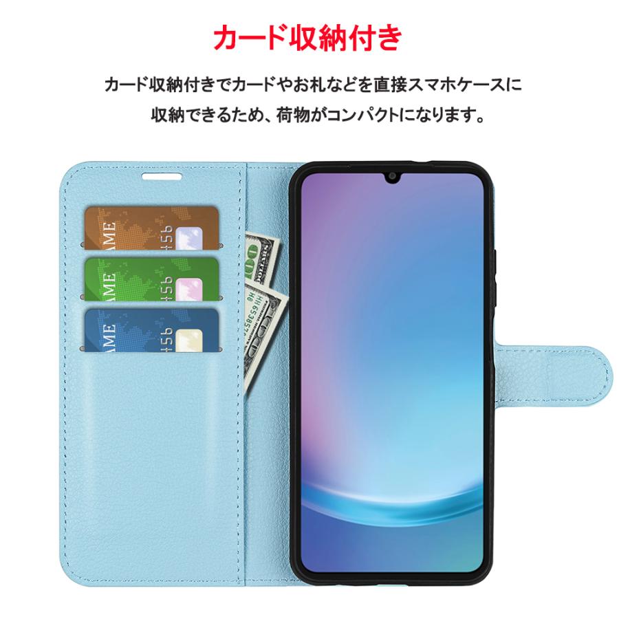 Galaxy A A25 A55 A54 手帳型 ケース PUレザーケース 人気 カード収納