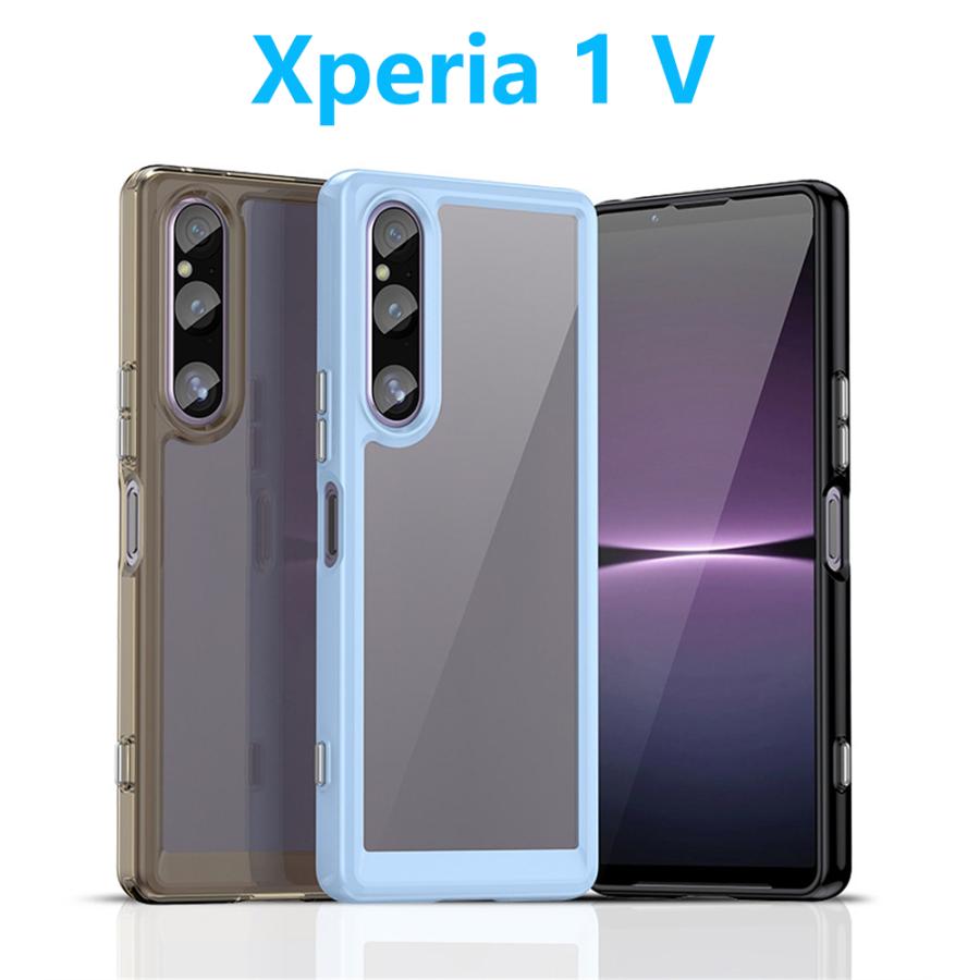 Xperia 10VII 1VII 10VI 1VI 1V ケース TPU 透明 保護ケース ハードケース 衝撃吸収 ストラップホール シリコン クリア 軽量 防滑 シンプル ソフトスマホカバー | Xperia | 11