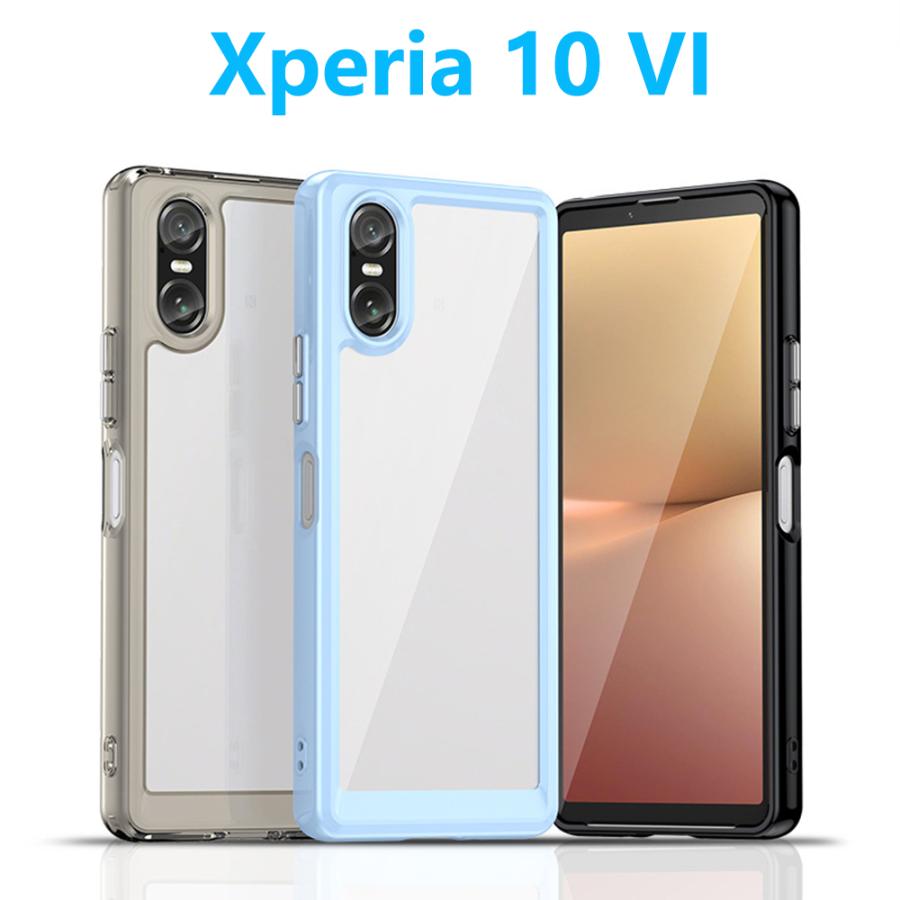 Xperia 10VII 1VII 10VI 1VI 1V ケース TPU 透明 保護ケース ハードケース 衝撃吸収 ストラップホール シリコン クリア 軽量 防滑 シンプル ソフトスマホカバー | Xperia | 09