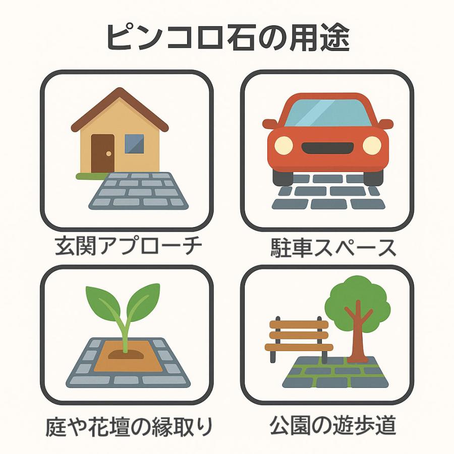ピンコロ石 1丁 12個セット ベトナム産 サビ ホワイト 選べる2色 90×90