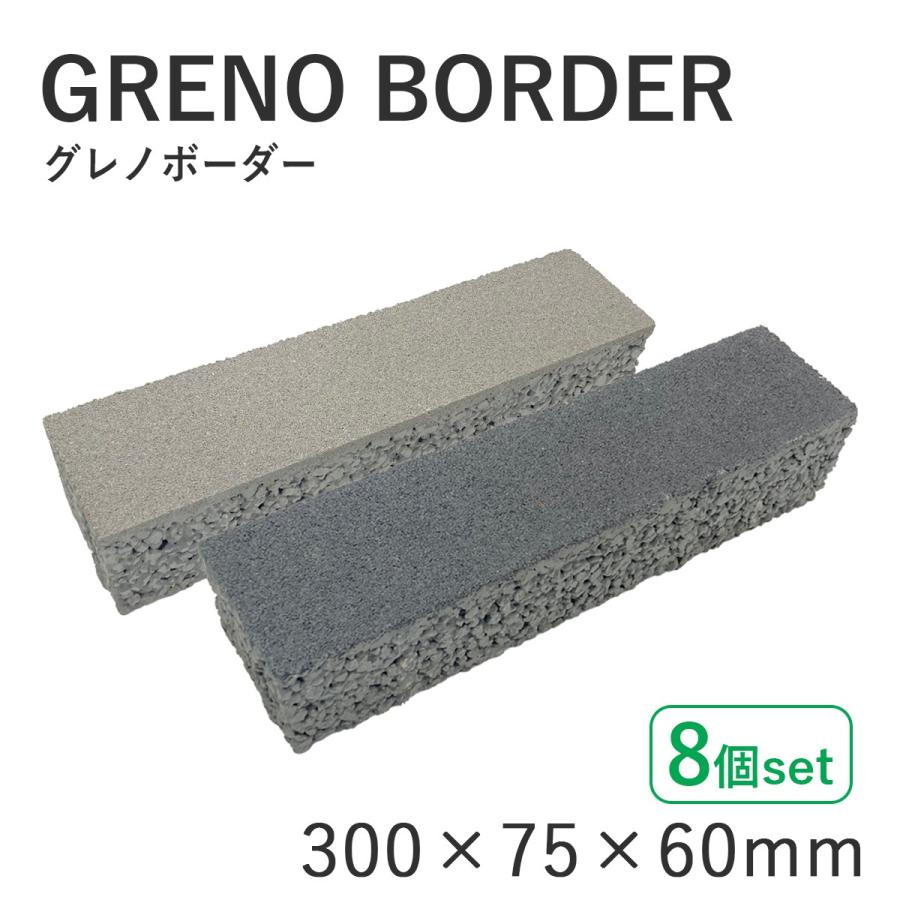グレノボーダー 8個セット(300×75×60mm) インターロッキング グレノボーダー 8個セット(300×75×60mm) インターロッキング