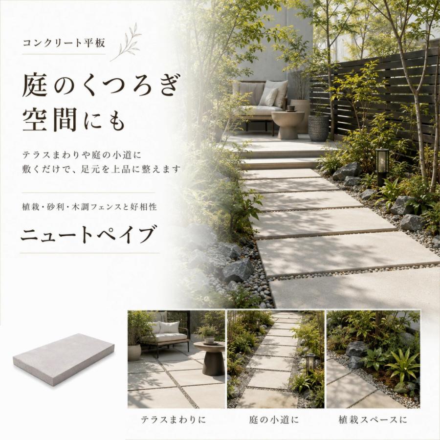 コンクリート平板 ニュートペイブ 900x300 40mm厚 大判平板 敷石 舗装