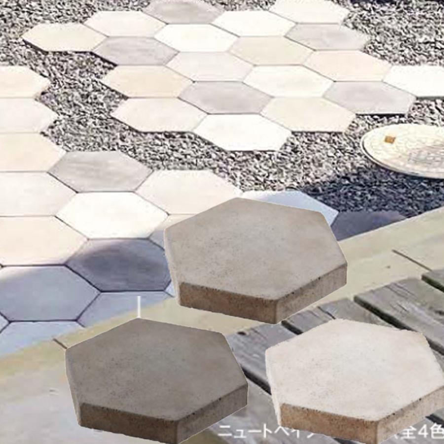 6角形デザインの舗装材 ニュートペイブヘキサー 5枚組 インター