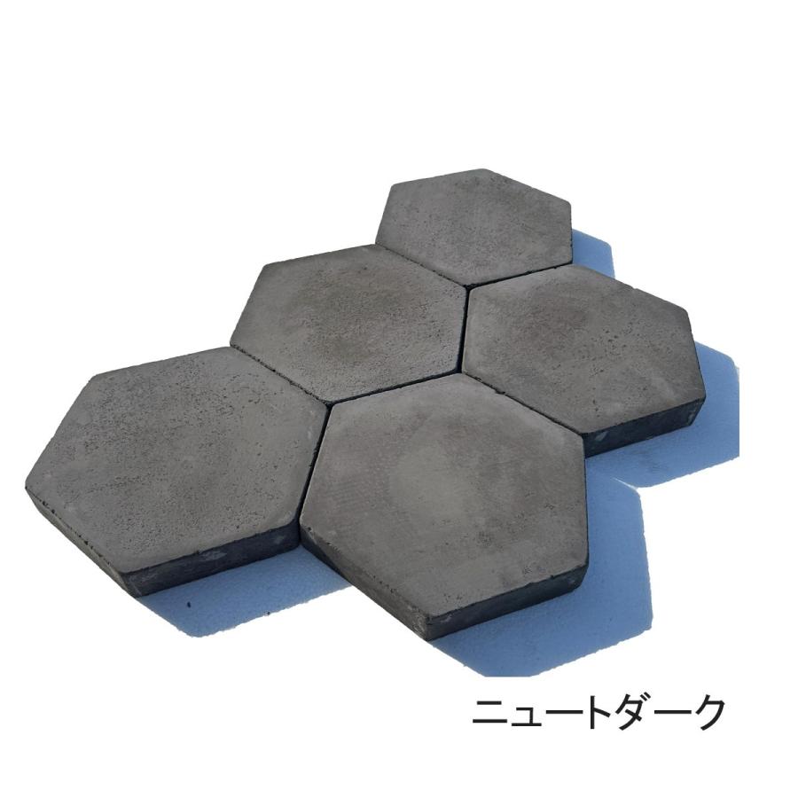 インターロッキング 舗装材 六角形 ニュートペイブヘキサー ダーク