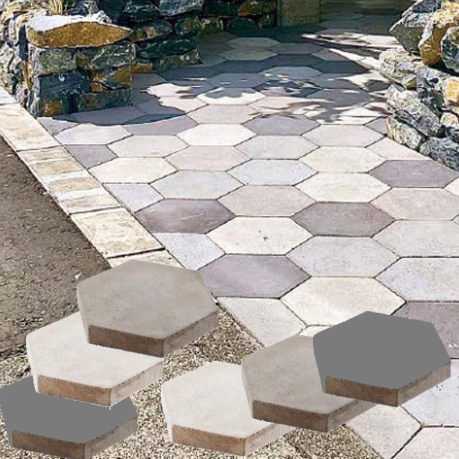 ニュートペイブヘキサー（ニュートダ−ク） 5枚組 六角デザインの舗装