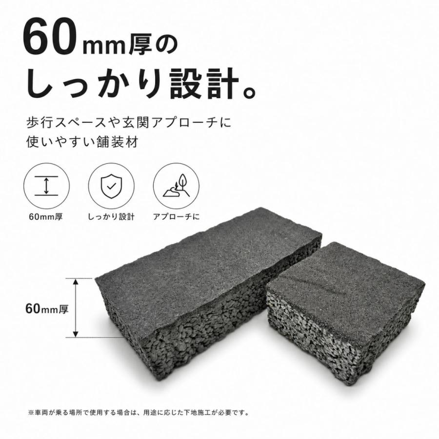 インターロッキング ブロック プラーガブリック 9個セット 透水性 60mm
