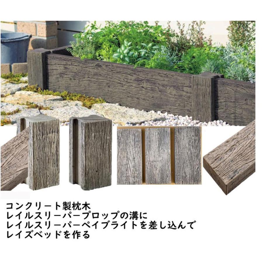 コンクリート製枕木 レイルスリーパーペイブライト プロップで作る