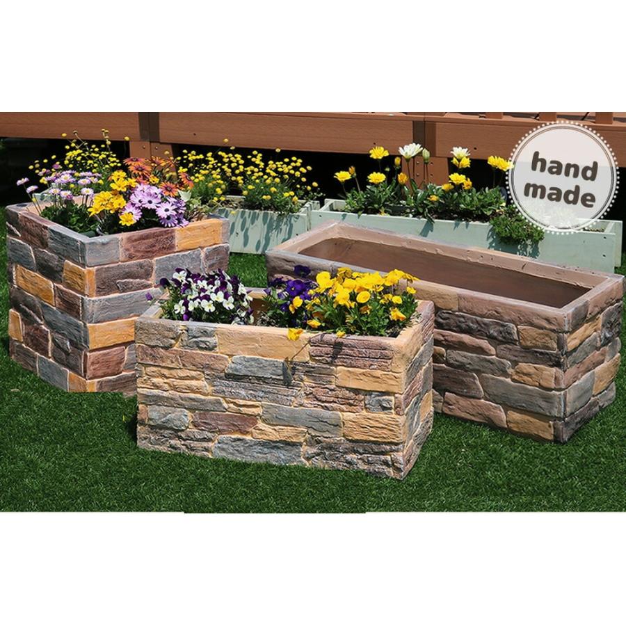 レンガ調プランター terre（テール） コンクリート製 枕木 古木 擬木