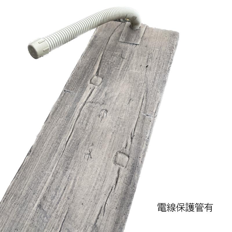 高価値 ヴィンテージ ウッド スリーパーラフトH180cm 電線保護管入仕様 1本 コンクリート製 門柱 枕木 古木 擬木 敷材 花壇 アプローチ ガーデニング 間仕切り ヴィンテージウッド スリーパーラフト 1500H