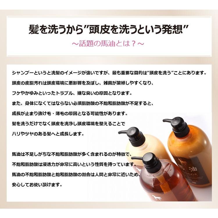 【今なら10％OFF】【コンディショナー】アズマ商事　馬油シャンプー　トリートメント　詰め替えセット｜nashigikan｜05