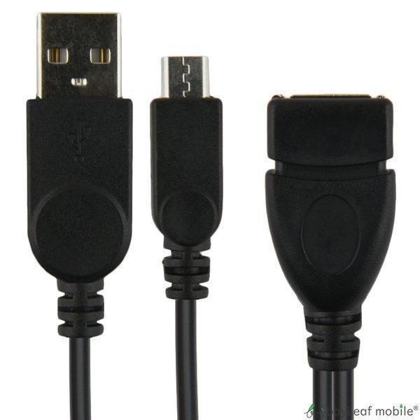 OTG ケーブル microUSB to USB 変換 アダプタ USB電源 スマホ
