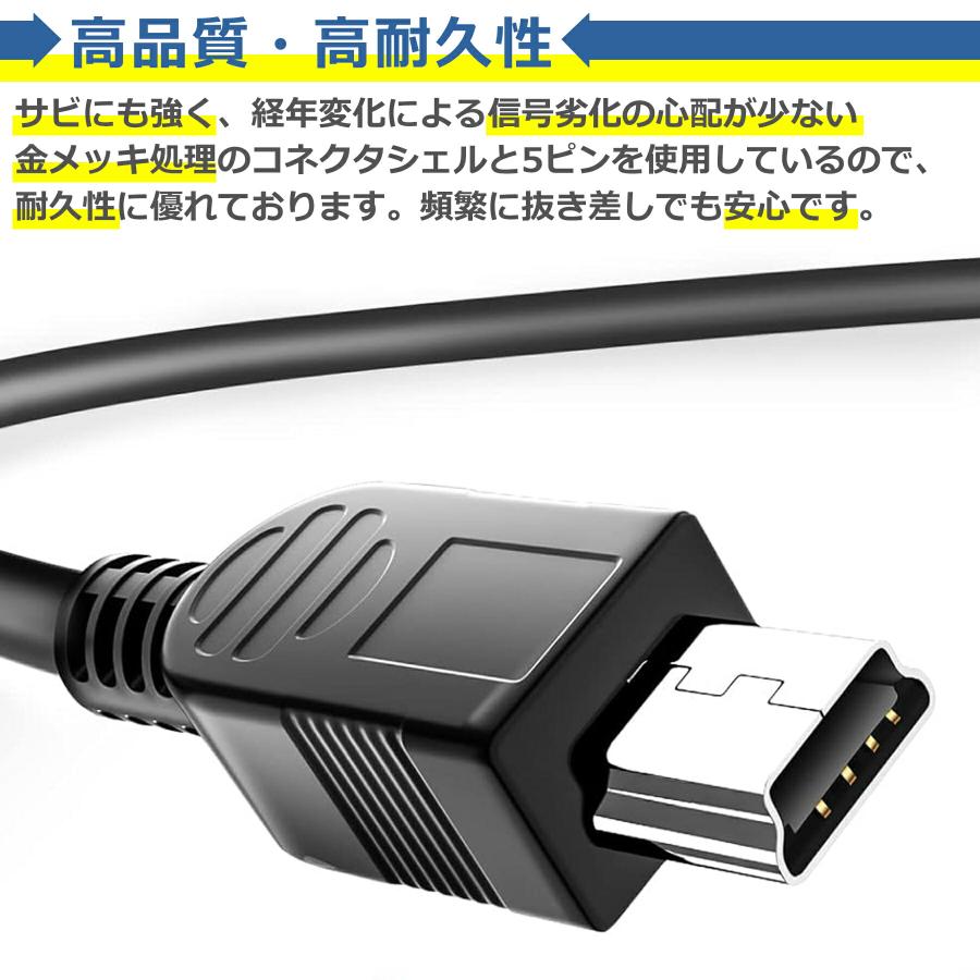 PS3 コントローラー 充電 ケーブル 1.8m 3.0m 互換 miniUSB 急速 高速