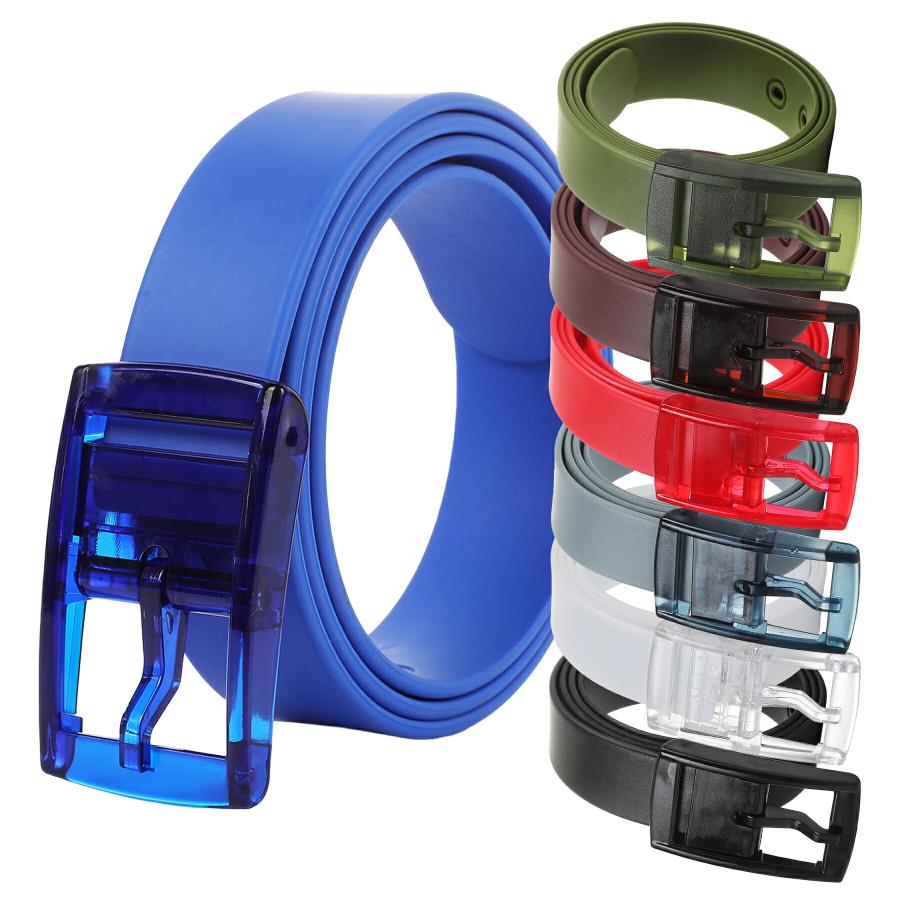 ラバー ベルト ゴルフ 115cm 7色 洗える 水洗い 可能 防水 水 汗 清潔