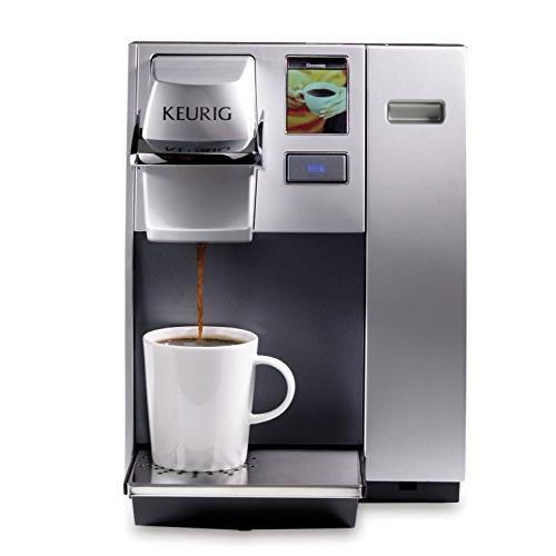 Keurig K155のOffice Proのシングルカップ商業Kカップポッドコーヒーメーカー、シルバー