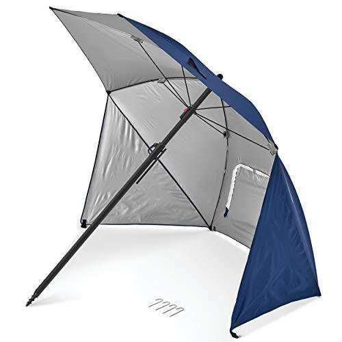 【正規逆輸入品】 Sport-Brella Pure ブルー 軽量傘シェルター 50+ UPF 7フィート Lite ゴルフ用傘
