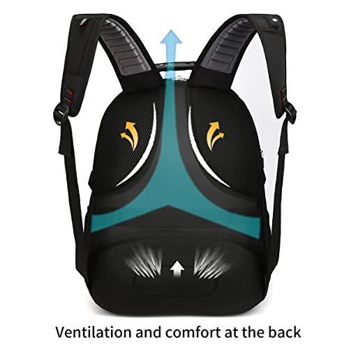 最安値級価格 特大 50l 旅行用ノートパソコン用バックパック Usb充電ポート付き 17インチのノートパソコンにフィット 男女兼用 ブラック タブレット用バッグ