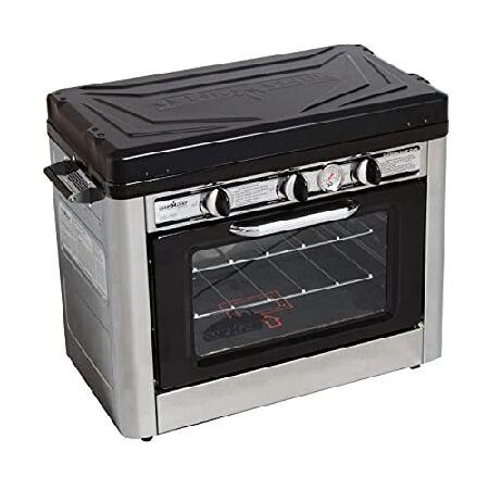Camp Chef Outdoor Camp Oven， Dimensions with handles: 15 in. L x 