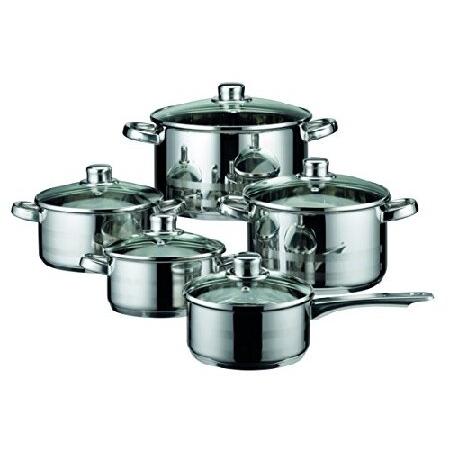 最高の品質 Steel Stainless Skyline Cookware ELO Kitchen ELO by 10-Piece Lids, Ventilated Air with Set Pans and Pots Cookware Induction フライパン