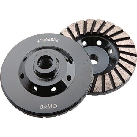 DAMO 4 inch Diamond Turbo Grinding Cup Wheel Coarse Grit for Grinder with 5/8"-11 Arbor for Concrete Granite Marble Grinding その他アクセサリー