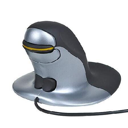 印象のデザイン Posturite Penguin USB、RSIの軽減、イージーグライド、縦型デザイン Wired人間工学に基づいたマウス| Ambidextrous マウス、トラックボール