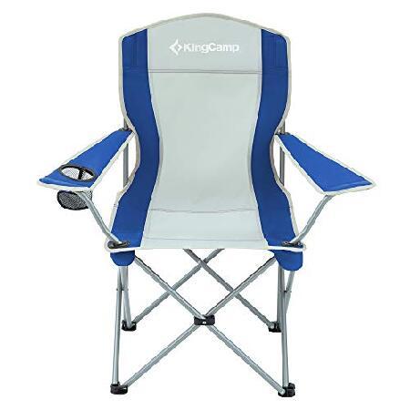 新座店 KingCamp KC3818_Blue/Grey-USVC4 Camping Chairs， one Size， Blue/Grey-01並行輸入品