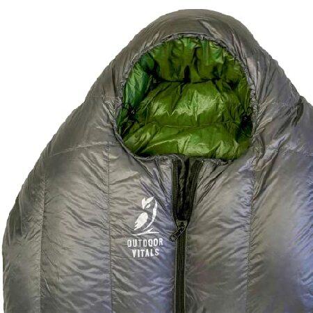 グッズ公式通販サイト Outdoor Vitals Summit Sleeping Bag (15°F) 800+ Fill Power Starting Under 2lbs Ultralight Backpacking Mummy Down Sleeping Bag for Lightweigh並行輸入品