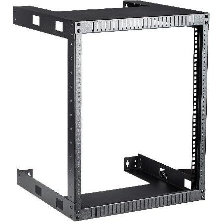 お買い得モデル KENUCO Black 9U Wall Mount Open Frame Steel Network Equipment Rack 17.75 Inch Deep - Black - 9U - W19'' x D17.75'' x H19.25'' (REG-9U) 並 その他インテリア雑貨、小物