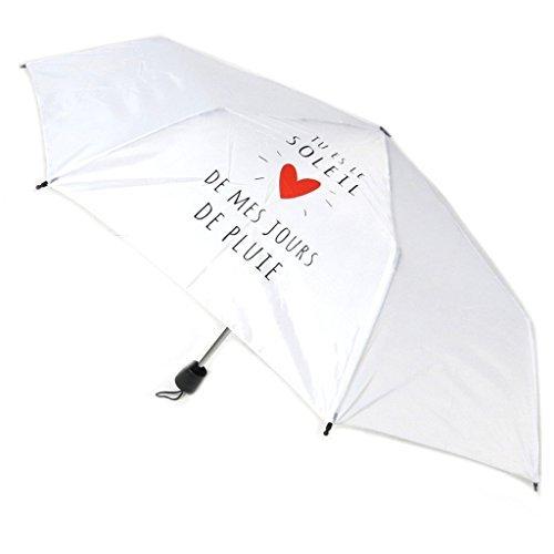 全品送料0円 Tresors (Les [リリーの宝 De ホワイト 長傘 [P8924] コレクション) d'Amour (Mots Lily)] 雨傘