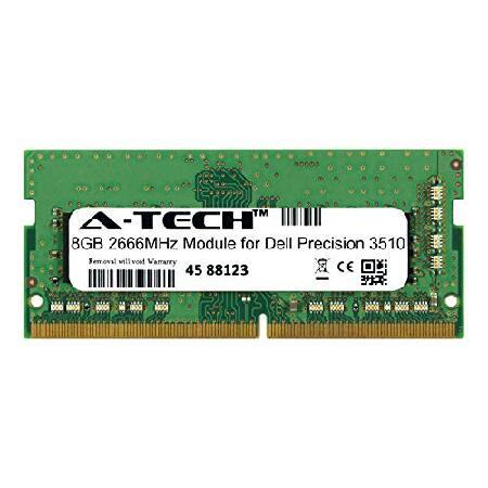 新しいコレクション A-Tech 8GB モジュール Dell Precision 3510 ノートパソコン&ノートブック用 DDR4 2666Mhz メモリラム対応 (ATMS316765A25 メモリー