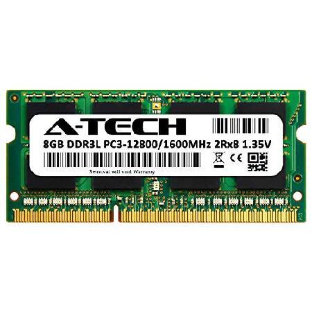 正規品を安く購入 A-Tech 8GB モジュール Dell Inspiron 3252 ノートパソコン ＆ ノートブック 互換 DDR3/DDR3L PC3-12800 1600Mhz メモリ ラム (ATMS2776B12351X1)並行輸入