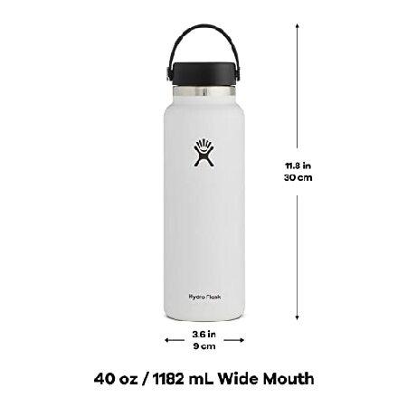 １着でも送料無料 Hydro Flask ウォーターボトル ステンレススチール＆真空断熱 広口2.0 漏れ防止フレックスキャップ 複数のサイズと色 40 oz (1180 ml) Wide Mouth ホ並行輸入品