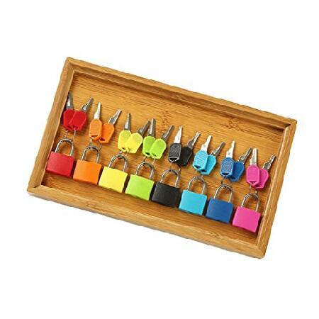 限定版 menolana 8 Sets with Wooden Salver， Montessori Toy， Each Lock with Two Keys， Children Toddlers Early Development Toys並行輸入