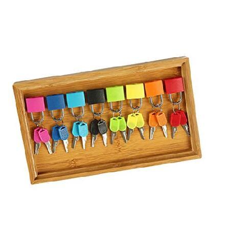 限定版 menolana 8 Sets with Wooden Salver， Montessori Toy， Each Lock with Two Keys， Children Toddlers Early Development Toys並行輸入