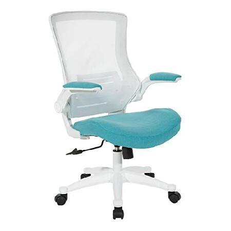 素晴らしい価格 Office Star Turquoise Linen Chair, Manager's Back Screen White オフィス、ワークチェア 素晴らしい価格 Office Star Turquoise Linen Chair, Manager's Back Screen White オフィス、ワークチェア