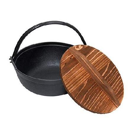 世界の品々を豊富に取り揃えております。Tikusan 日本製 鋳鉄 すき焼 鍋敷き 10インチ 木製蓋付き並行輸入