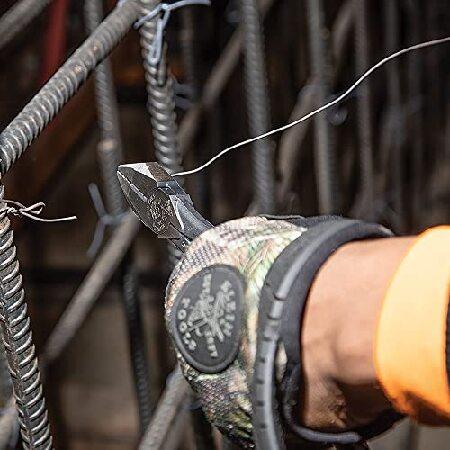国内外の人気！ Klein Tools D201-7CSTLFT Ironworker Side Cutting Pliers to Twist and Cut Rebar Tie Wire， Left Handed and Spring Loaded， 9-Inch並行輸入