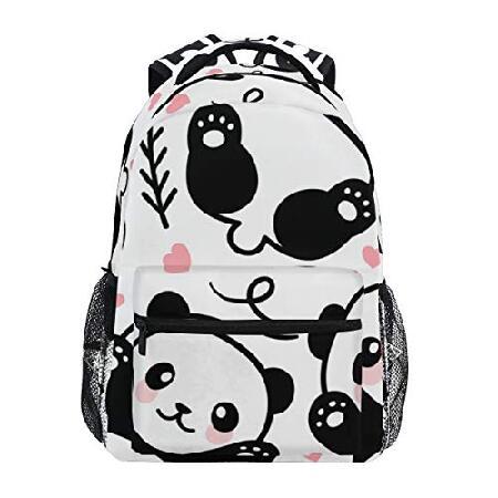U メンズファッション Life Cute Boy Cartoon Panda Animals Backpack リュックサック デイパック School Bags Laptop
