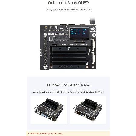 オンラインストア激安 XYGStudy 環境センサーモジュール Jetson Nano 2GB デベロッパーキット /B01 I2C バス 1.3インチ OLED ディスプレイ オンボード TSL25911FN /BME280 /並行輸入品